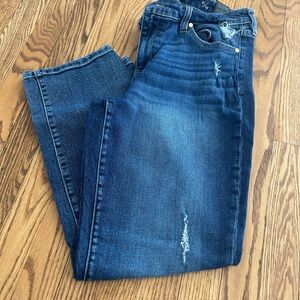 Liverpool Women's Distressed Blue Jeans